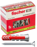Cheville Duopower 6x30 su varžtais, 50 vnt. dėžutėje - Fischer
