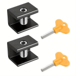 Stumdomi saugos langų užraktai su raktu, reguliuojami., Juoda viena skylė