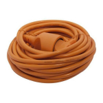 CHACON 12 m elektrinė pratęsimo laidas HO5VVF 3x1,5 mm2 oranžinė
