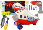Žaislinis lėktuvas su priedais Lean Toys, raudonas