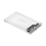 Disko dėžutė, 2,5" SATA USB-C 3.1, skaidri