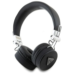 Bluetooth ausinės Guess PU Grained Triangle (v5.3, 32 val.) &ndash; juodos