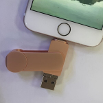 USB laikmena USB 3.0 Flash laikmena su Lightning, Rožinis