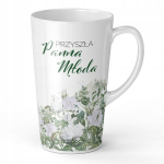 Keraminis xl latte puodelis mergvakariui - būsima nuotaka