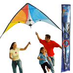 Sportinis aitvaras didelis su virvėmis 160x80cm