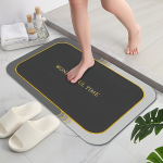 Diatominis Purvas Absorbuojantis Vonios Kilimėlis , Tamsiai pilka