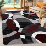 Geometrinis polipropileninis svetainės kilimas, 15,74 * 23,62 colio / 40 * 60 cm