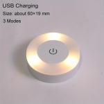 Jutiklinė USB LED naktinė lempa, Geltona