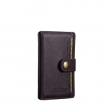 Telefono laikiklis SUTENI PU odinis magnetinis telefono kortelių dėklas iPhone 15 Pro Max 14 Plus 13 12, Violetinė