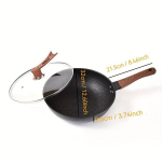KANGSHIDA ketaus virėjo keptuvė 30CM-34CM nelimpanti., 32cm wok rinkinys