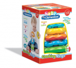 Piramidė Clementoni Stacking Rings formos ir spalvos