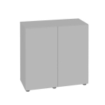 Spintelė akvariumui Aquael Optiset 125, 80x81x36 cm, pilka