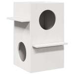 Cat house white 43x43x60 cm medžio masyvo pu&scaron;is