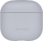 AirPods 4 dėklas - Decoded - Silikoninis atsparus smūgiams - LED indikatorius - Pilka