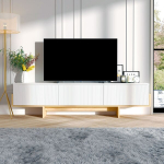 TV staliukas Hege, baltos/ąžuolo spalvos