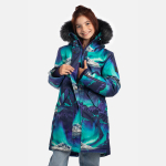 Huppa Moteri&scaron;ka žieminė parka VIVIAN 2, multicolor pattern, 128