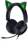 Razer Kraken Kitty V3 X žaidimų ausinės su katės ausytėmis, juodos