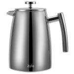 Zyle kavinukas su nuspaudimu ZY614CF, 1 l, sidabrinis