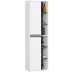 Vonios spintelė Akord VAMI W50 pakabinama, balta/pilka, 50x170x30 cm