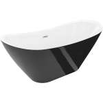 Vonia Mexen Lotos, 150 x 75 cm, White/Black + Brushed nickel persipylimas