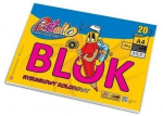 Blok pie&scaron;imo Pastello A4, spalvotas, 20 lapų