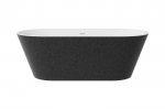Vonia Besco Deeva Glam Graphite, 170 x 80 cm, su chrome sifonu