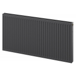 Radiatorius Mexen CC21, 400 x 2600 mm, pajungimas i&scaron; apačios per vidurį, 2409 W, antracito