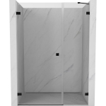 Du&scaron;o durys Mexen Lunar-B, kairė, 150 cm, transparent/black