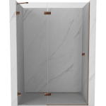 Du&scaron;o durys Mexen Lunar, kairinės, 130 cm, transparent/rose gold