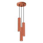 Sollux Lighting pakabinamas &scaron;viestuvas Karbon 3P, raudonos ochros spalvos