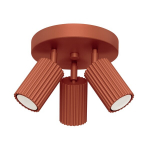 Sollux Lighting lubinis &scaron;viestuvas Karbon 3P, raudonos ochros spalvos