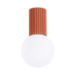 Sollux Lighting lubinis &scaron;viestuvas Halo, raudonos ochros spalvos