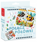 Dėlionė "sujunk Puse" Laukinių Gyvūnų 12 Detalių