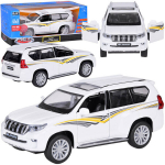 Automobilis TOYOTA LAND CRUISER PRADO su garso ir &scaron;viesos efektais, baltas