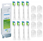 Elektrinio dantų &scaron;epetėlio antgalis 4x "Philips Diamond Clean" baltas antgalis HX6062/26 2-PAK
