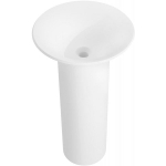 Konglomerato laisvai pastatomas praustuvas Mexen Leta, 45 x 45 cm, White matt