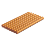 Metalinės auksinės kar&scaron;tųjų klijų lazdelės Bradas 11&times;150 mm, 7 vnt.