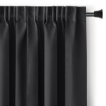Restilo naktinė užuolaida Blackout Black, 140x300 cm, juoda