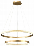 Zing Ring Led &scaron;viestuvas 60cm, dvigubas, aukso spalvos