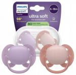 Čiulptukas Philips Avent Ultra Soft SCF091/43, 6-18 mėn., 2 vnt.