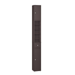 SoBuy Vonios Spinta BZR34-II-BR Tamsiai Ruda 20x180x20cm MDF Reguliuojamos Lentynos