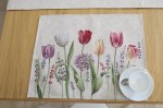 Textile Idea stalo servetėlė Tulpės, 4 vnt.