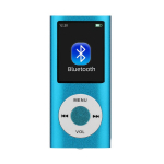 Bluetooth MP3 grotuvas su kortele, mėlynas