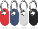 &bdquo;SmartTag2&ldquo; dėklai, 4 vnt., silikoniniai su raktų pakabučiu, juodi