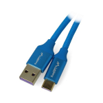 Lanberg Usb-c 2.0 5a 0.5m kabel, mėlynas