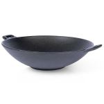 Ketaus keptuvė, wok, ketaus lėk&scaron;tė su dviem rankenomis, apvali, 30 cm