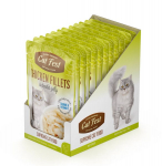 CatFest Vi&scaron;tienos filė želė, &scaron;lapias kačių maistas, 12 x 70 g