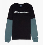 Champion vaiki&scaron;ki mar&scaron;kinėliai ilgomis rankovėmis 305367-KK003 juodas 305367-KK003-XXL
