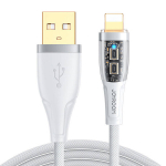 Joyroom Star-Cloud Series A3 Laidas USB-A / Lightning 2.4A 1.2m su Smart Switch - baltas