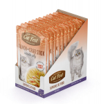 CatFest La&scaron;i&scaron;os filė su krabų lazdelėmis želė, &scaron;lapias kačių maistas, 12 x 70 g